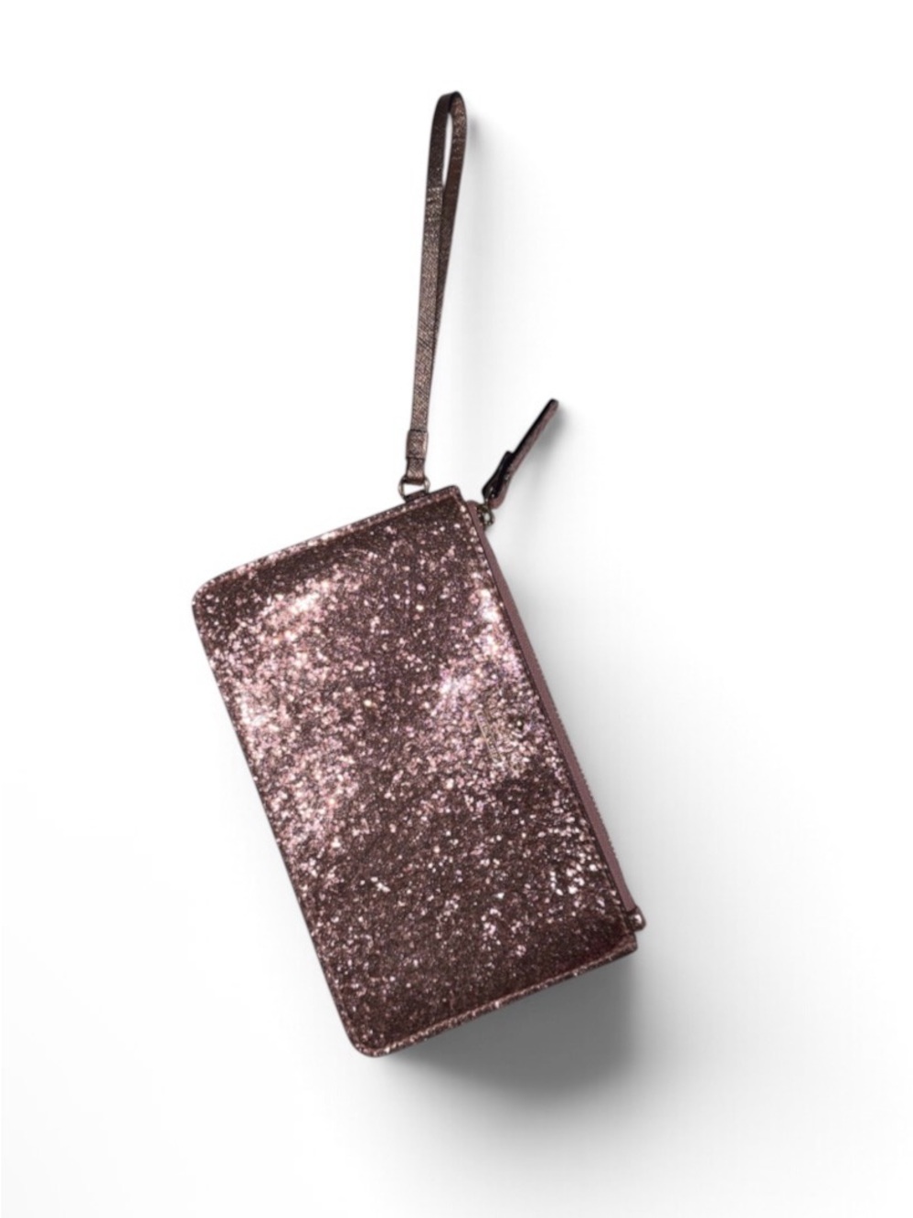 kate spade Rose Gold Glitter Wristlet